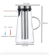 Glass pitcher with infuser