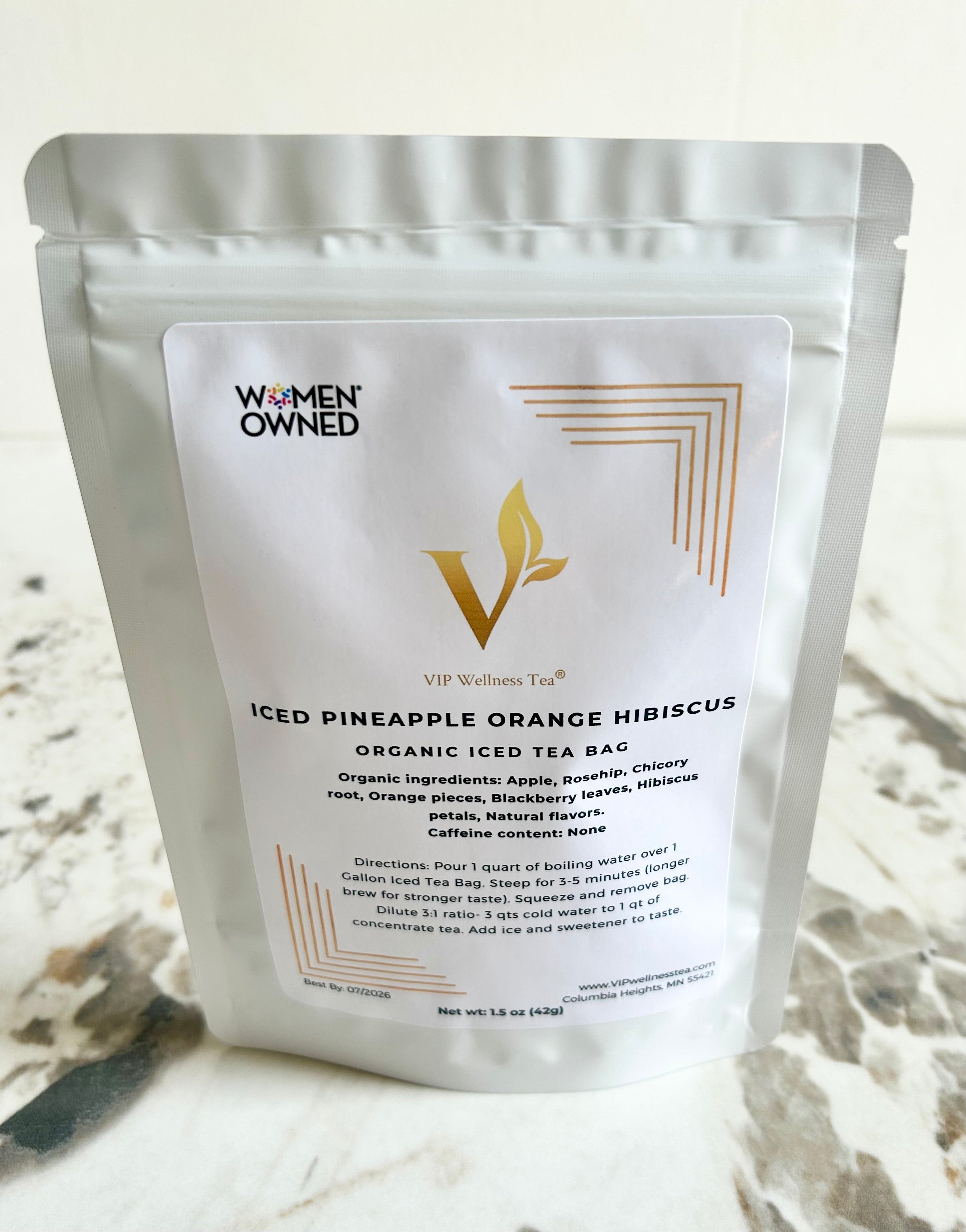 Organic Iced Tea Bag 1 Gallon | Iced Pineapple Tea | VIP Wellness Tea ...