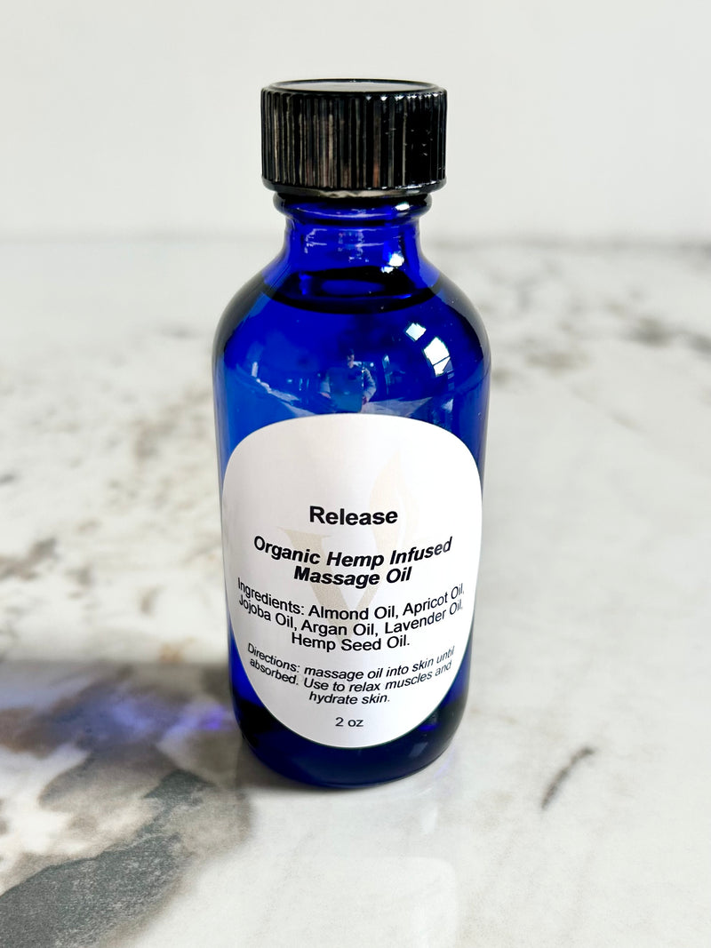 Release-Organic Hemp Infused Body & Massage Oil