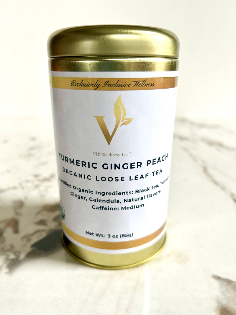 Loose Leaf Ginger Teas | Turmeric Ginger Peach Tea | VIP Wellness Tea ...