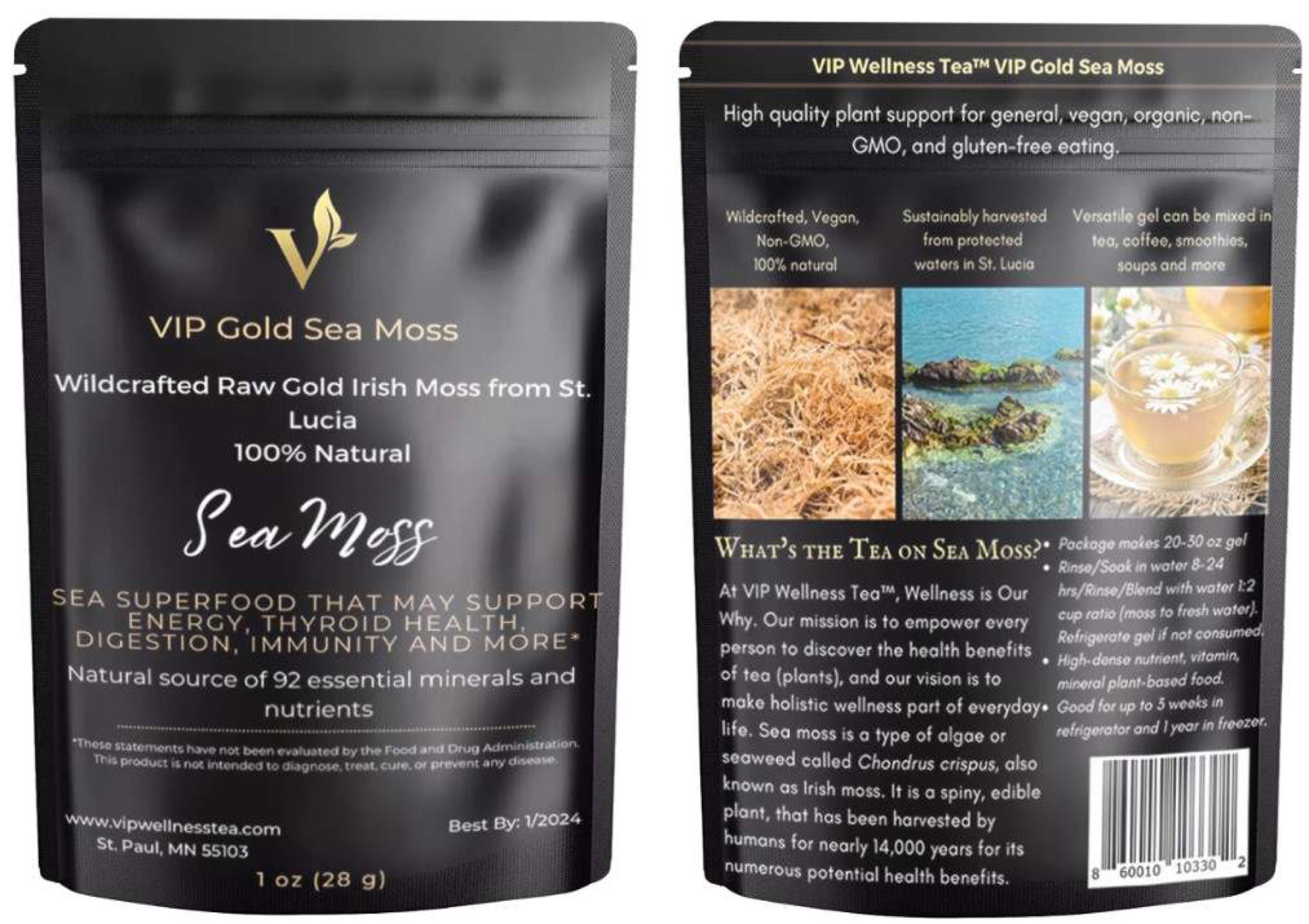 Vip Gold Sea Moss | Gold Sea Moss | VIP Wellness Tea – VIP Wellness Tea®