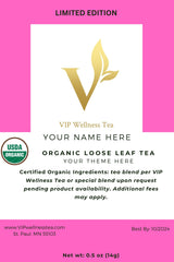 Personalized organic loose leaf tea