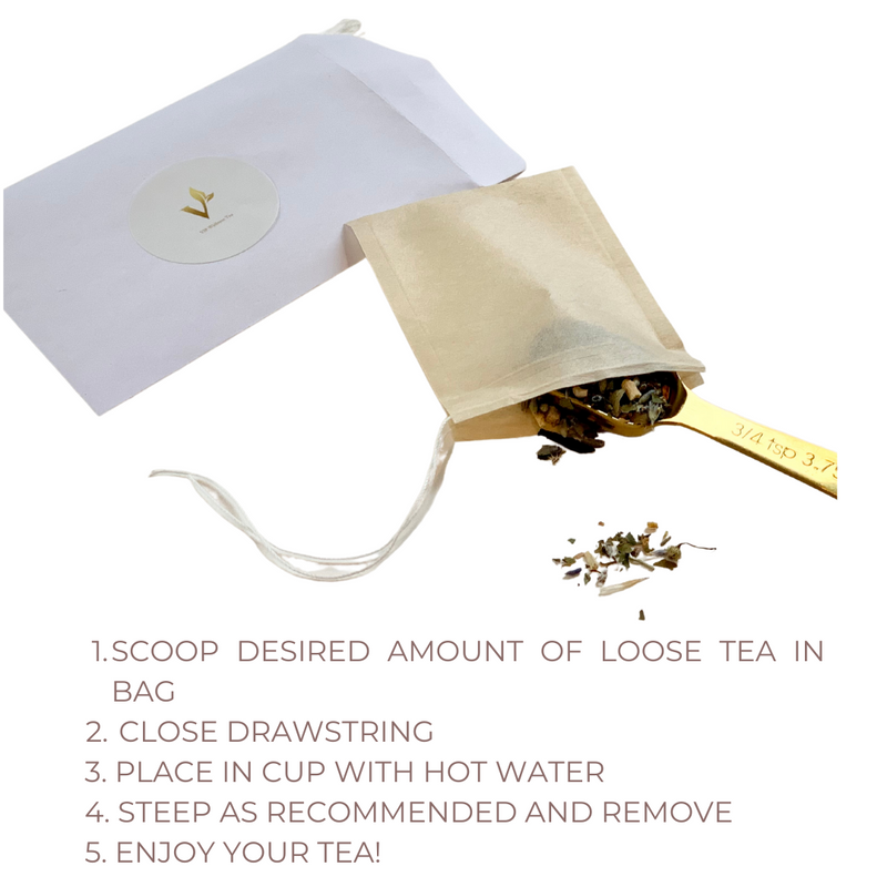 Natural Paper Tea Filter Bags (Disposable)